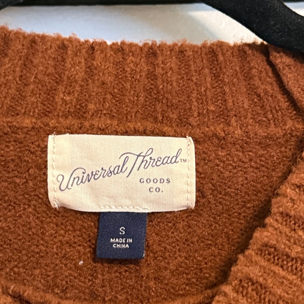 Universal Thread Brown Cropped Sweater - Picture 3 of 6